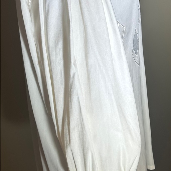 Vintage Escada Couture White Floral Cutout Blouse - Picture 3 of 12